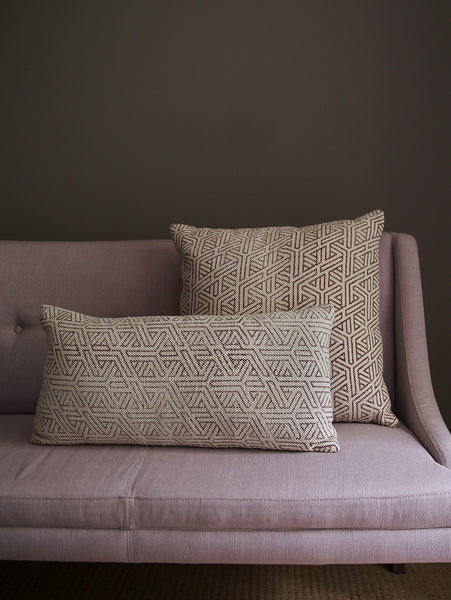 Terracotta Maze Cushion