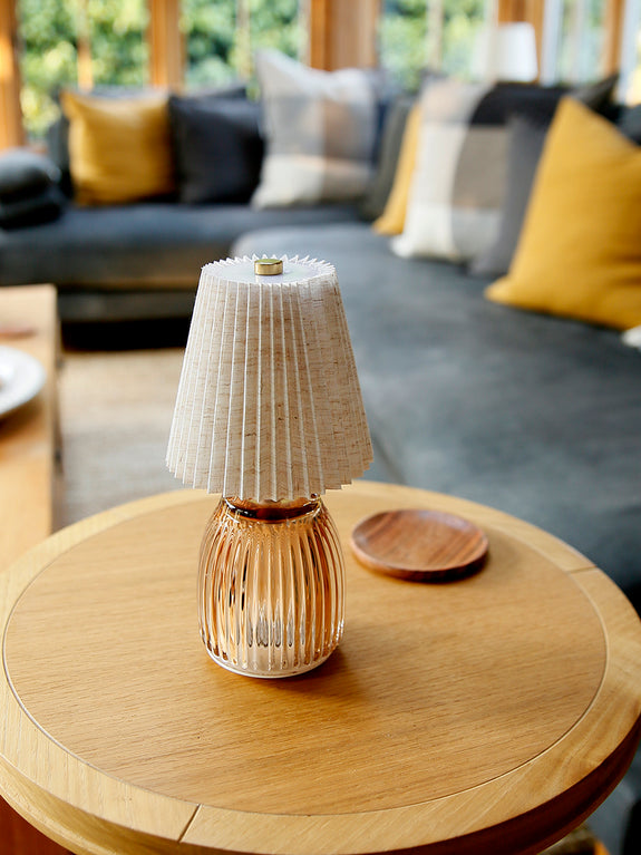Coloured Glass Portable LED Lamps