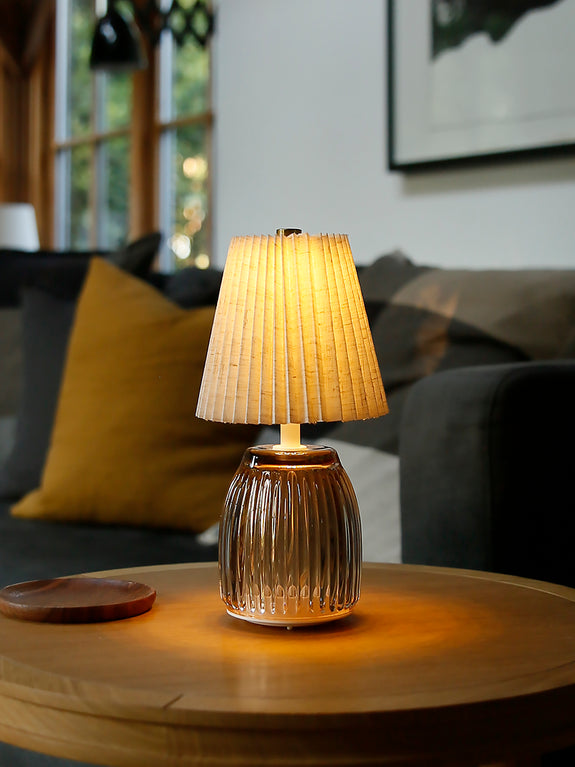 Coloured Glass Portable LED Lamps