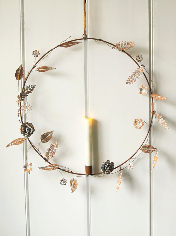 Autumnal Leaves Metal Garland