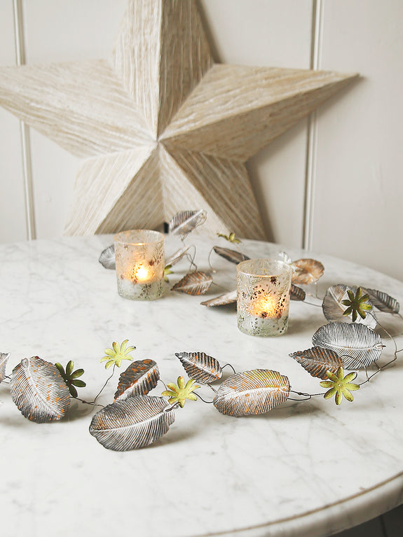 Bronze Leaves Metal Garland