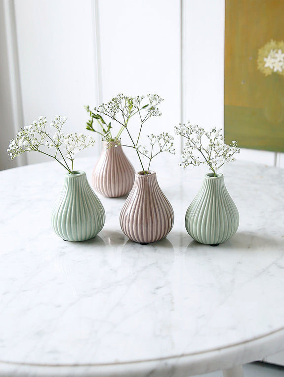 Ceramic Coloured Bud Vase