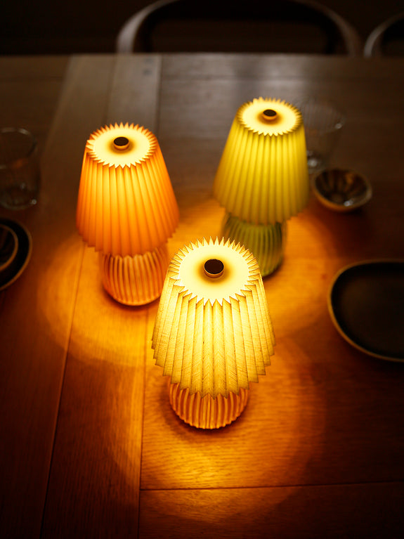 Coloured Glass Portable LED Lamps