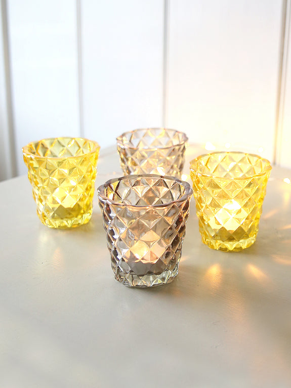 Cut Glass Tea Light Holder