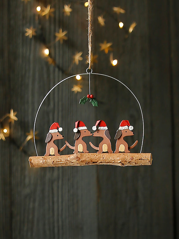 Dachshund Christmas Party Hanging Decoration