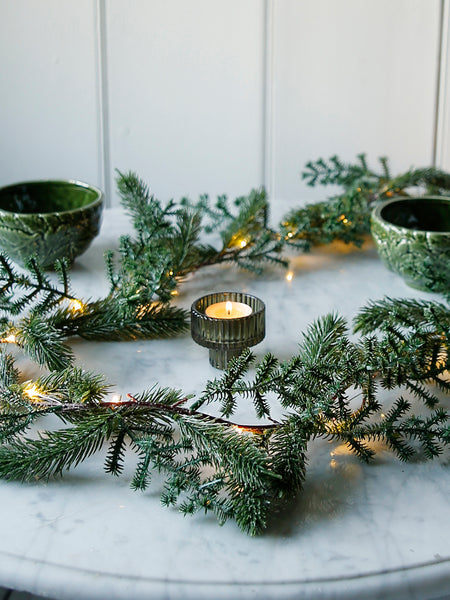 Mixed Pine And Spruce Light Up Garland