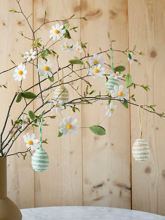 Stripe Jute Easter Egg Set Of Six