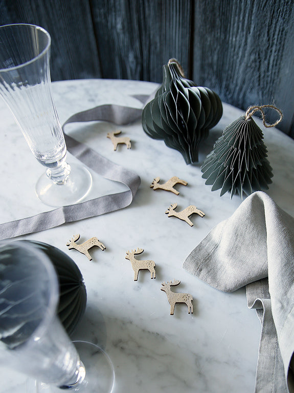 Gold Reindeer Table Scatters