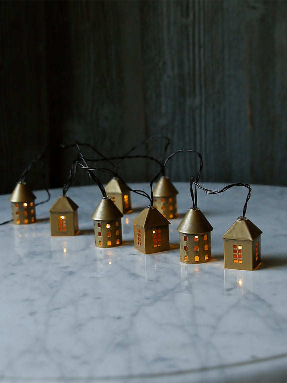 Gold Village String Lights