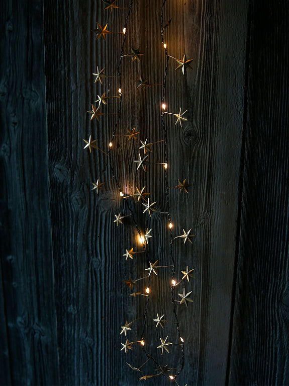 Gold Stars Light Garland