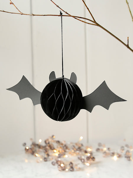 Halloween Honeycomb Paper Bat Decoration