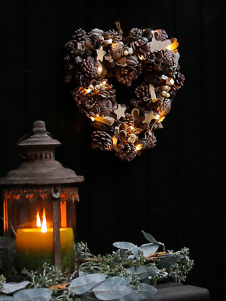 Heart Woodland And Stars LED Wreath