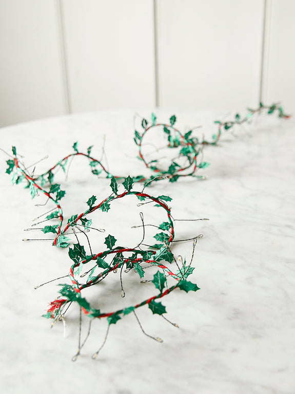 Holly Leaf String Lights