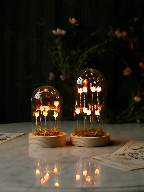 Illuminated Tulips Dome Decoration