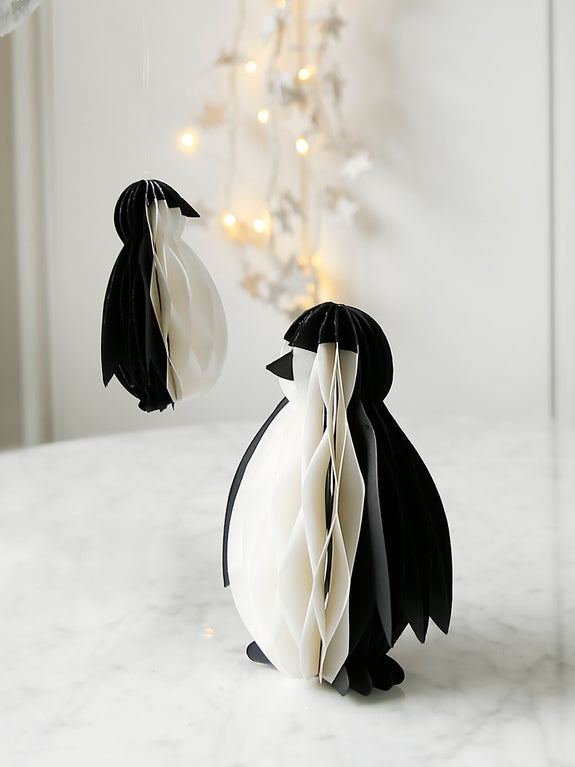Penguin Honeycomb Decoration