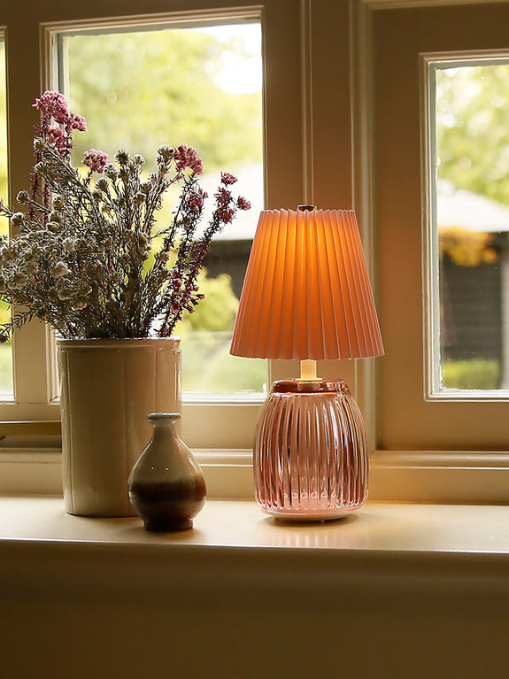 Coloured Glass Portable LED Lamps