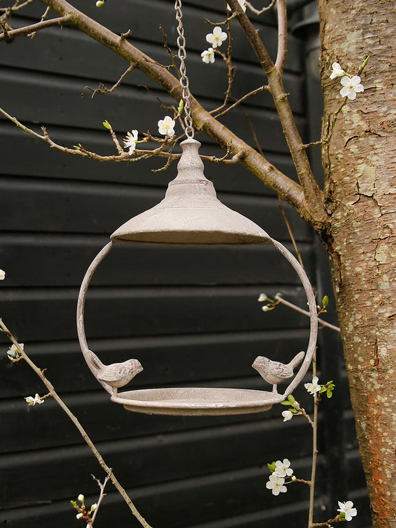 Round Metal Hanging Bird Feeder