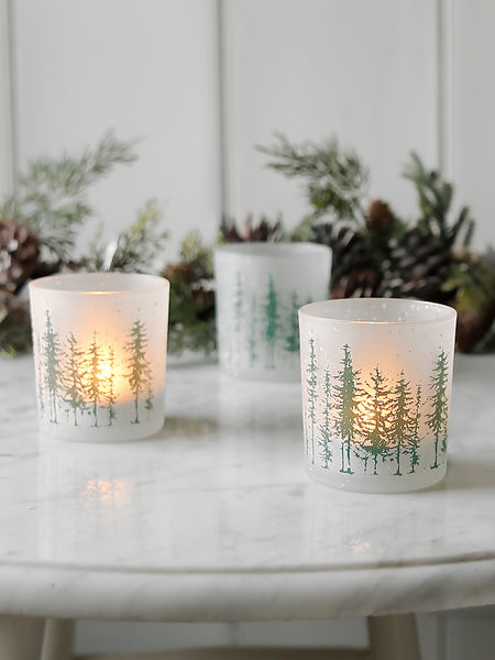 Spruce Winter Woodland Tealight Holder