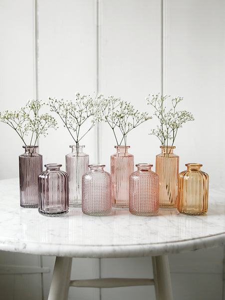 Sunset Shades Glass Bottle Vase Assortment