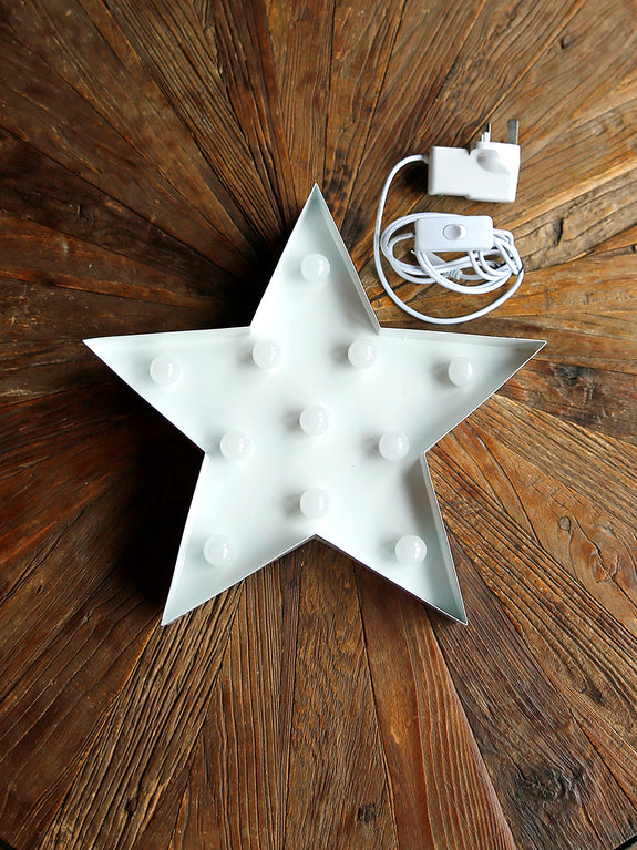 White Metal Carnival Star