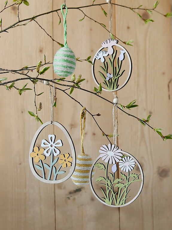 Wooden Floral Hanging Decoaration