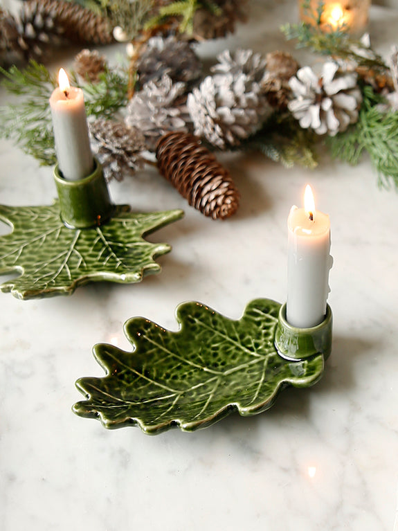 Woodland Leaves Candleholder