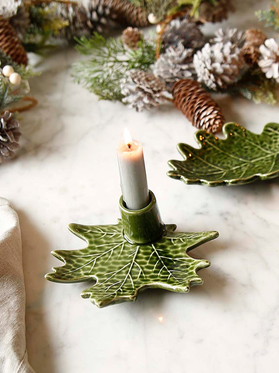 Woodland Leaves Candleholder