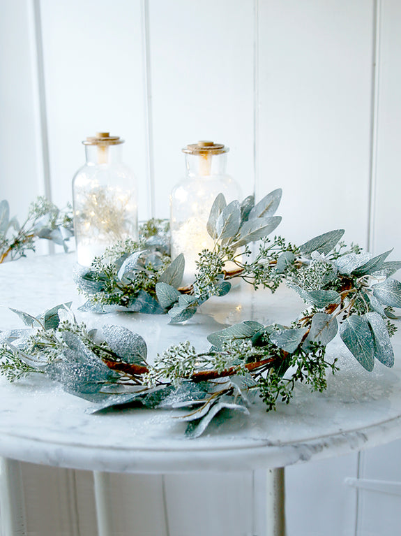 Frosted Eucalyptus And Ivy Garland