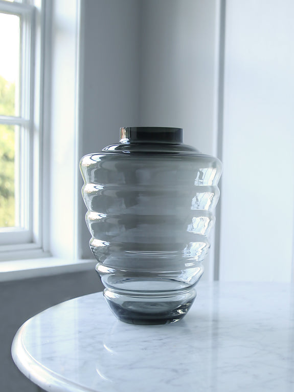 Smokey Glass Hive Vase