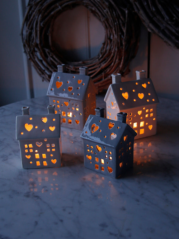 Illuminated Ceramic LED House Collection