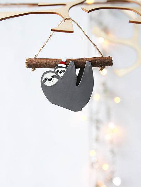 Just Hanging Christmas Sloths