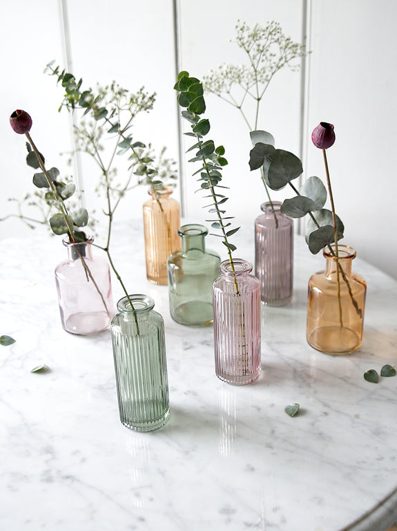 Apothecary Coloured Glass Bottle Vase