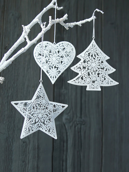 White Christmas Hanging Decoration