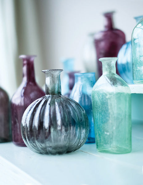 Baloo Glass Bottle Vase Set