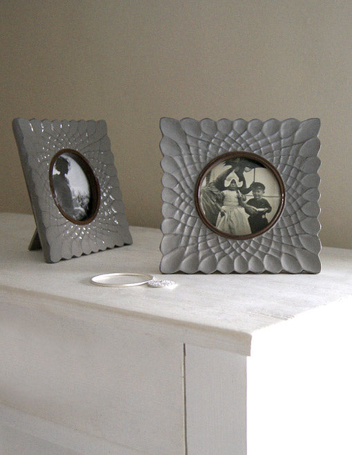 Ceramic Grey Photo Frame