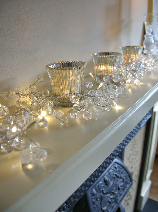 Crystal Garland Clear 6ft - Candles4Less