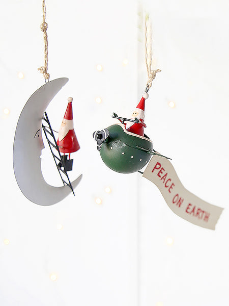 Father Christmas In Space Decoration