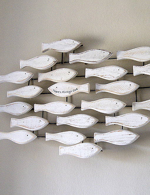 'There's Always One' Fish Shoal Wall Art