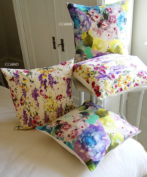 Floral Brights Linen Cushions
