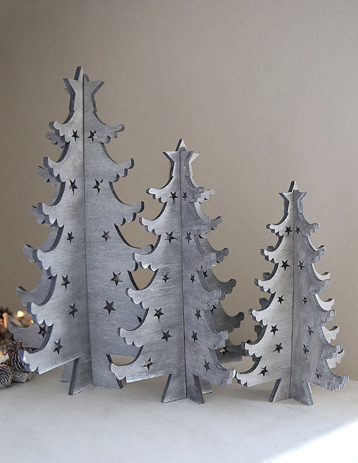 Grey Scandi Christmas Tree Decoration