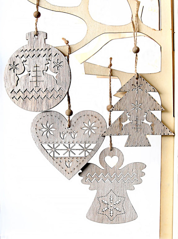 Wooden Nordic Hanging Decorations