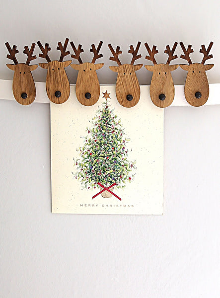 Reindeer Head Card Pegs