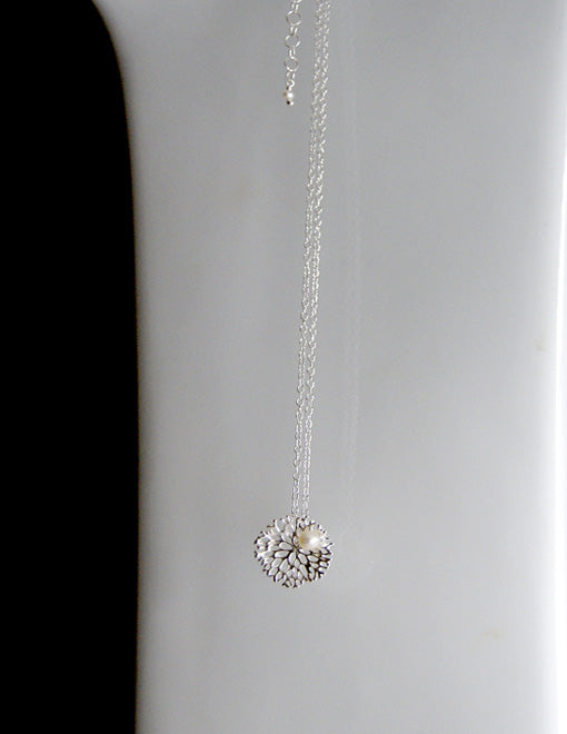Silver Coral Necklace