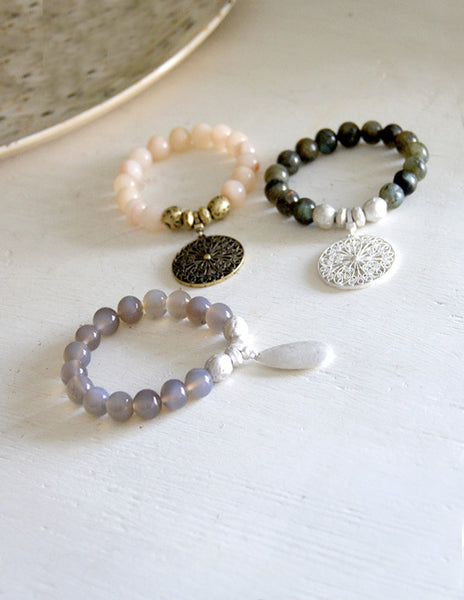 Stone Bead Bracelets